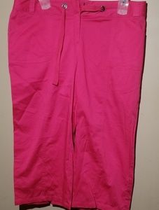 Rafaella Pink Ankle Cropped Pants